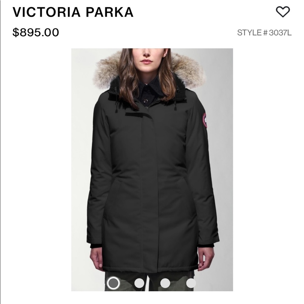 Canada Goose Victoria Parka black sz Small